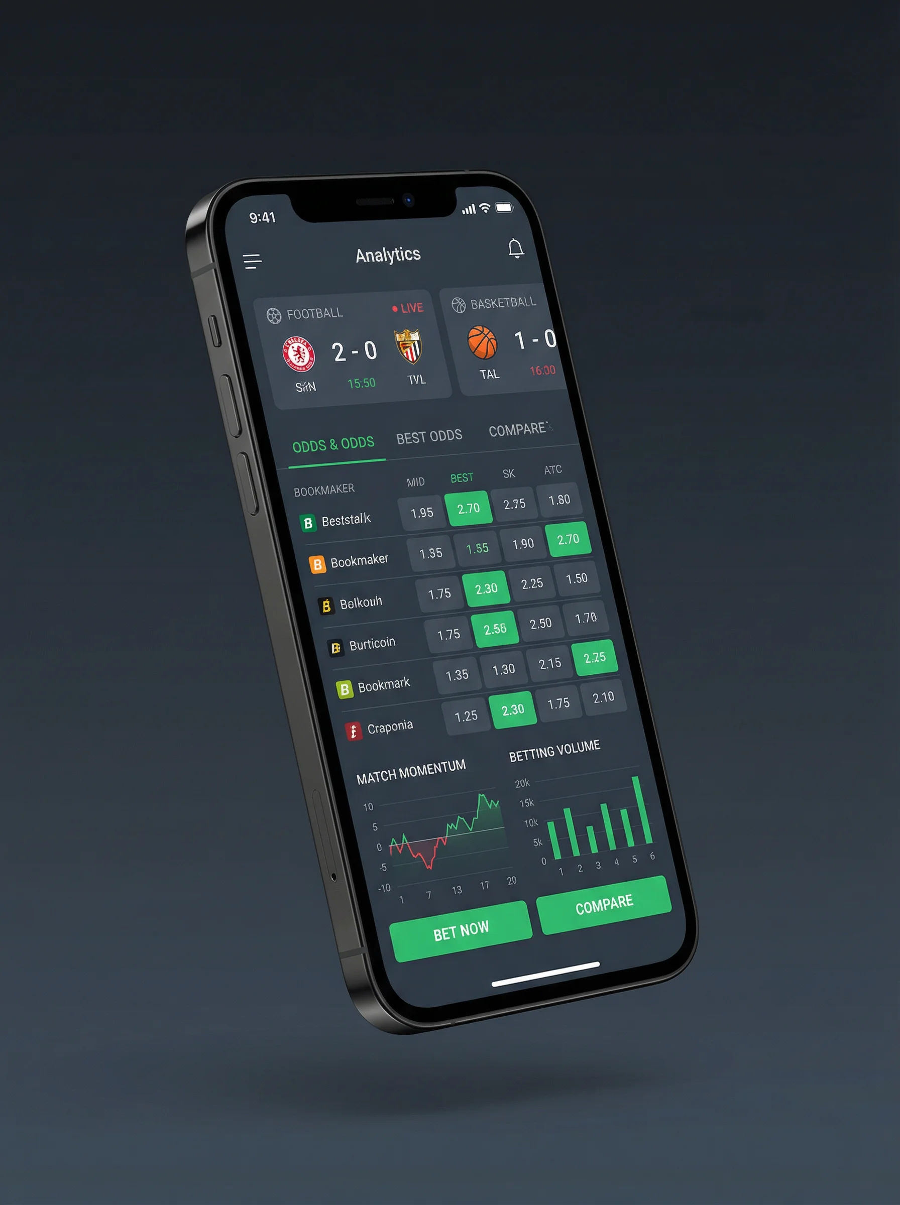 足球博彩APP移动应用界面展示